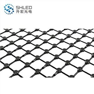 Lauko pastato fonas Minkštas tinklinis LED ekranas